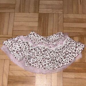 Leopard Print Ruffle Skirt for Kids